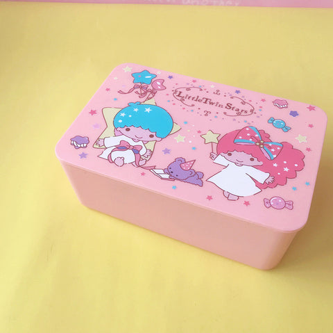 Sanrio Series Dust Tissue Box with Lid for Household Portable Large-capacity Mask Storage Box