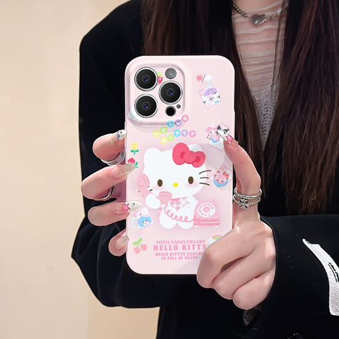 HK Cute Sanrio IPhone Case Full Body Protective Case For IPhone 11-15 Pro Max