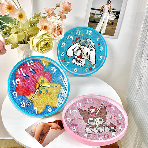 Sanrio Children’s Diamond Stickers Handmade Diy Clocks