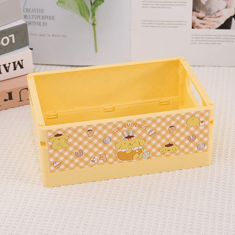 Desktop Foldable Plastic Storage Box Sundries Storage Basket