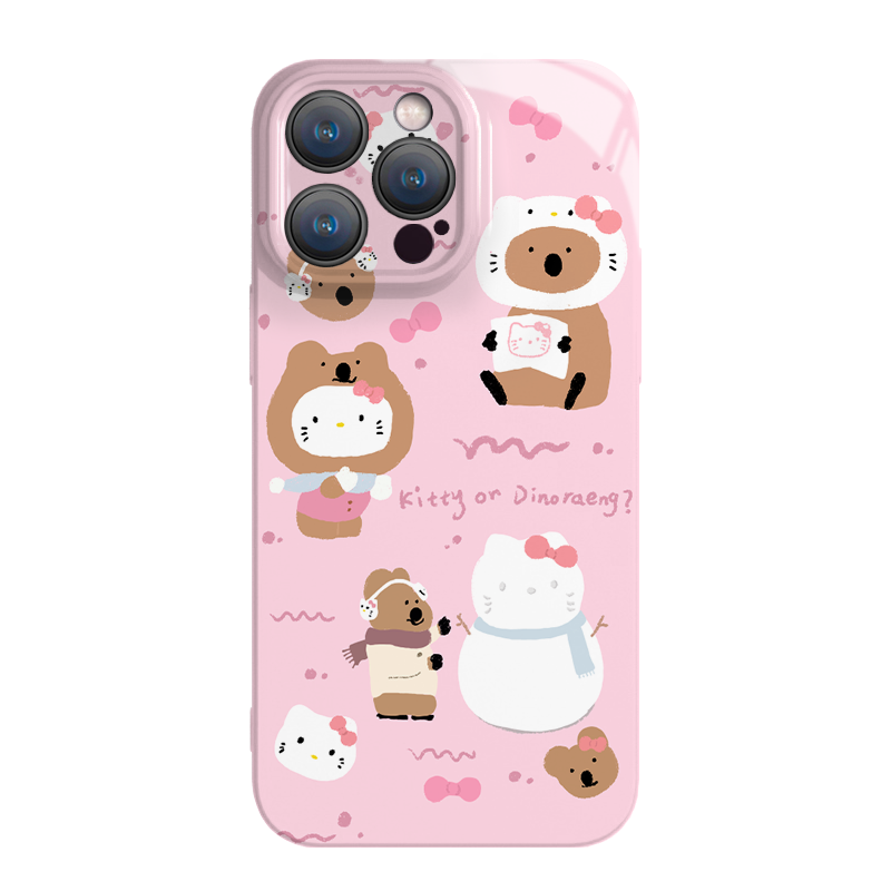 Pink Cute Sanrio iPhone Case Full Body Protective Case For IPhone 11-15 Pro Max