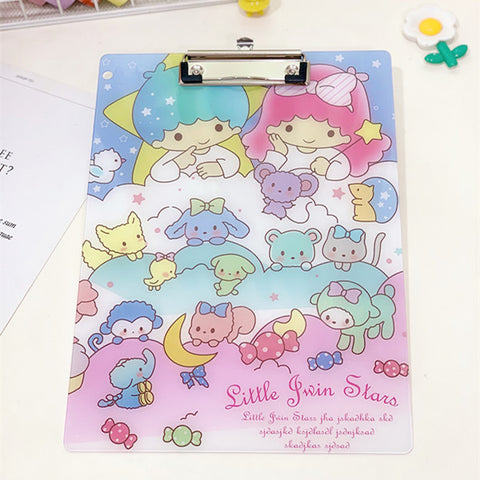 Sanrio Student Pad Exam Clipboard Paper Materials Plywood Acrylic A4 Folder.