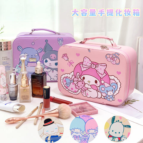 Sanrio Large Capacity Travel Portable Handcase with Mirror