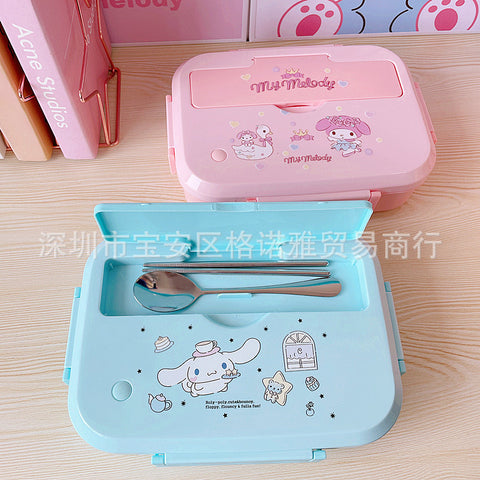 Sanrio Series 304 Stainless Steel Three-compartment Portable Lunch Box