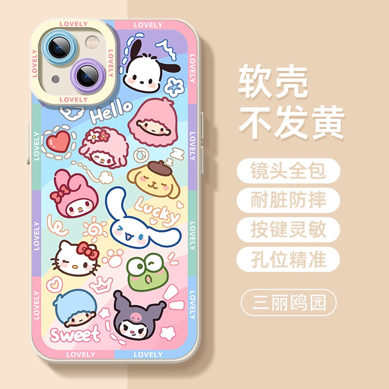 Sanrio Cute IPhone Case Full Body Protective Case For IPhone 11-15 Pro Max