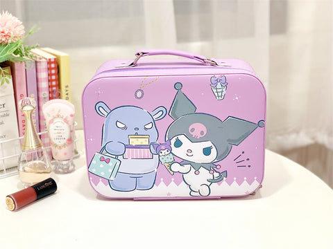 Sanrio Large Capacity Travel Portable Handcase with Mirror