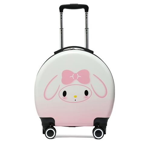 18inches or 20inches Colorful Merlot Travel Luggage Ins Coolomey Suitcase Large Ear Dog Universal Wheel Mount Case