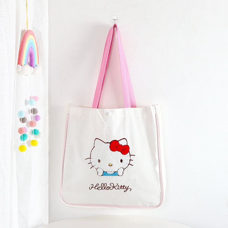 Sanrio Cute One-shoulder Canvas bag Outdoor Leisure Handbag