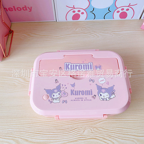 Sanrio Series 304 Stainless Steel Three-compartment Portable Lunch Box