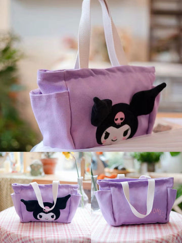 Kuromi Cute Hand-carrying Bento Bag