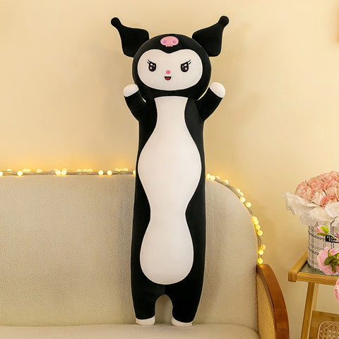 Cute Kuromi Long Pillow Sleeping Leg Clamping Doll on Bed Plush Toy Gifts Girl Super Soft Doll