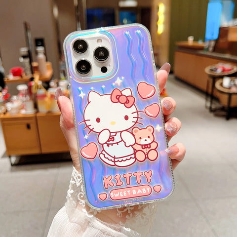 Laser Cartoon Cute Sanrio IPhone 14 Apple 11 Suitable for 15/13 Pro Max Phone Case Anti Drop Case