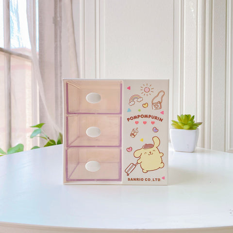 Sanrio Three-layer Drawer Multifunctional Desktop Storage Pen Holder