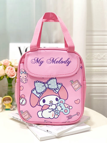 Large Capacity Lunch Box Bag, Portable Cute Cartoon Bento Box, Portable Storage Bag