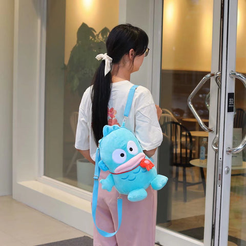 Cartoon Fishman Plush Backpack