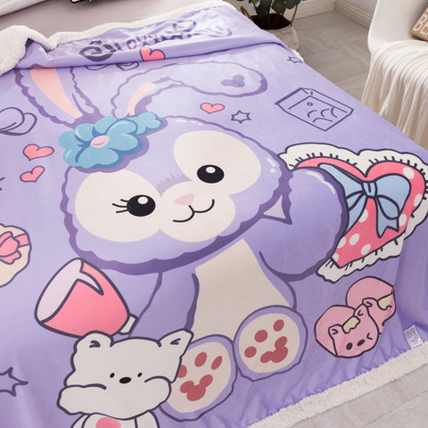 Double Cashmere Blanket Dormitory Single Doraemon Thick Warm Flannel Nap Blanket