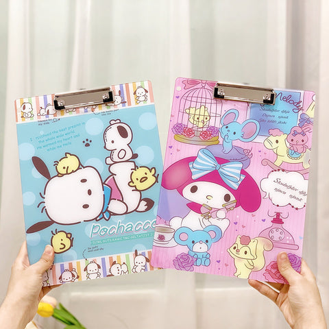 Sanrio Student Pad Exam Clipboard Paper Materials Plywood Acrylic A4 Folder.