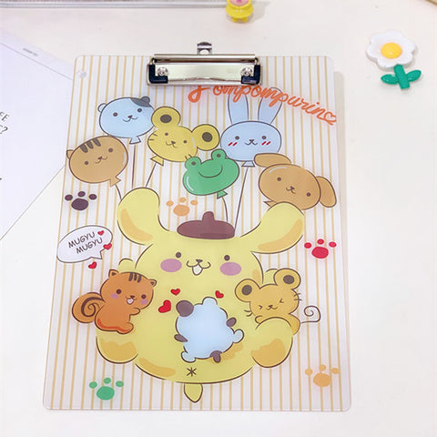 Sanrio Student Pad Exam Clipboard Paper Materials Plywood Acrylic A4 Folder.