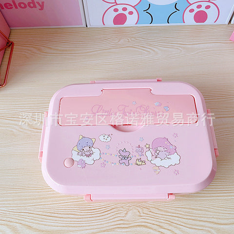 Sanrio Series 304 Stainless Steel Three-compartment Portable Lunch Box