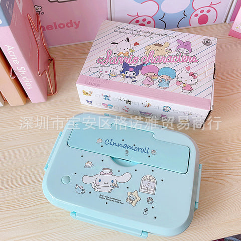 Sanrio Series 304 Stainless Steel Three-compartment Portable Lunch Box