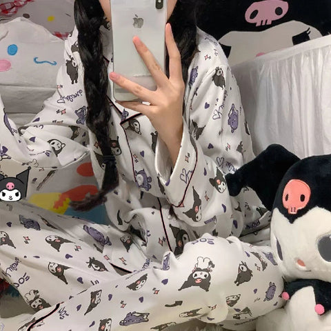 Sanrio Series Long Sleeve Pants Cute Pajamas