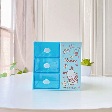 Sanrio Three-layer Drawer Multifunctional Desktop Storage Pen Holder