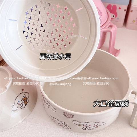 Sanrio Series Large Capacity Noodle Bowl with Drain