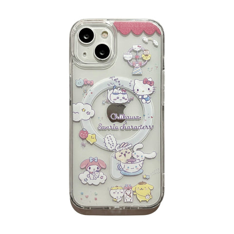 Cartoon Cute Sanrio iPhone Case Full Body Protective Case For IPhone 11-15 Pro Max