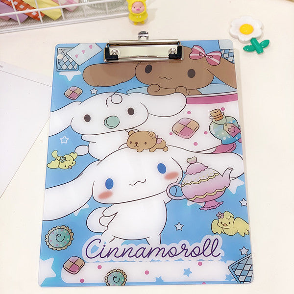 Sanrio Student Pad Exam Clipboard Paper Materials Plywood Acrylic A4 Folder.