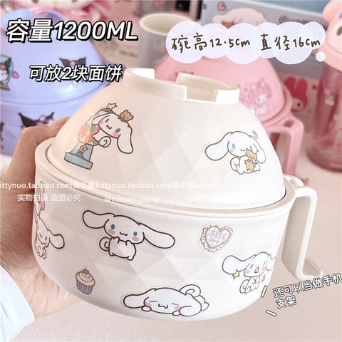 Sanrio Series Large Capacity Noodle Bowl with Drain