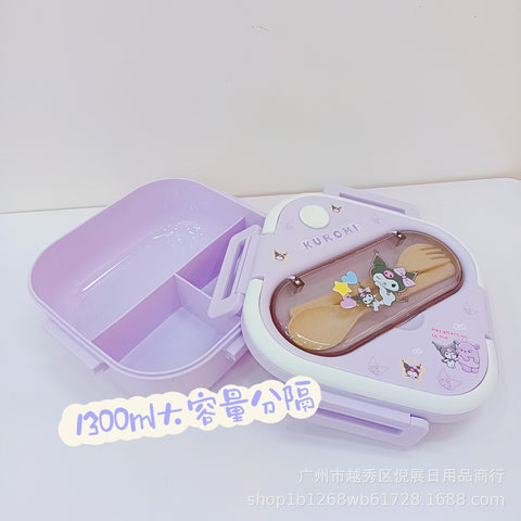 Sanrio's New Plastic Lunch Box And Can Be Microwave Oven Insulation Box