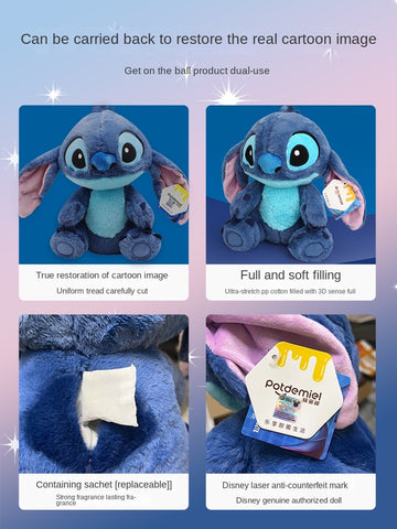 Disney Stitch Doll Stitch Star Baby Angel Purple Doll Plush Toy Gift Girl