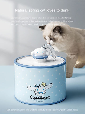 Ceramic Pet Water Dissolver Automatic Circulation Flow Living Water Insulation Bowl Supplies