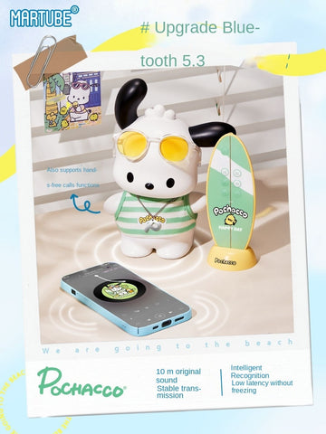 Pochacco Bluetooth Audio High-quality Desktop Charging Small Speaker Home Portable Wireless Birthday Gift for Girls