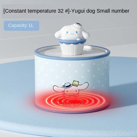 Ceramic Pet Water Dissolver Automatic Circulation Flow Living Water Insulation Bowl Supplies