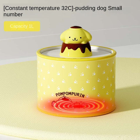 Ceramic Pet Water Dissolver Automatic Circulation Flow Living Water Insulation Bowl Supplies