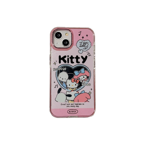 Japan and South Korea Suitable for IPhone13pro Mirror Cartoon 14pro Phone Case Apple 12promax Cute For IPhone 11-15 Pro Max