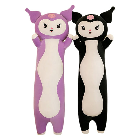 Cute Kuromi Long Pillow Sleeping Leg Clamping Doll on Bed Plush Toy Gifts Girl Super Soft Doll