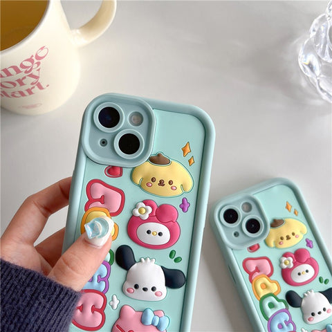 Cartoon Stereo My Melody Full Body Protective Case For IPhone 11-15 Pro Max