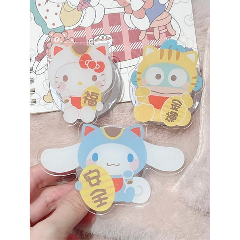 New Year's Cute Sanrio for Iphone15promax Apple 13 Phone Case New 14 Pro Magnetic Stand 12 Pro Creative 11 Cartoon 13 Pro