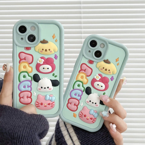 Cartoon Stereo My Melody Full Body Protective Case For IPhone 11-15 Pro Max