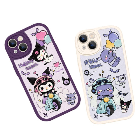 Motorcycle Lovers Suitable IPhone 14 Promax Phone Case Apple 13 Cartoon 12 Cute 11 Kuromi Xsmax Sanrio XL Women's Mini New 7/8 Plus Lambskin 6s Soft Case