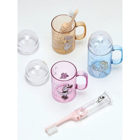 Spot Japanese Purchase Sanrio Disney Skater Collaboration Travel Carrying Toothbrush Mouthwash Cup Set Cartoon