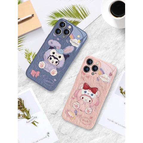 Apply Apple Mobile Phone Case Kuromi My Melody Sanrio iPhone Case Full Body Protective Case For IPhone 11-15 Pro Max