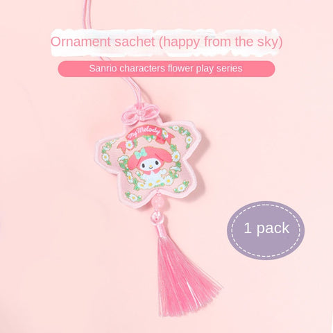 MINISO MINISO Creative Premium Sanrio Flower Amusement Club Series - Hanging Fragrant Bag, Melody Coolomi Fragrant Bag