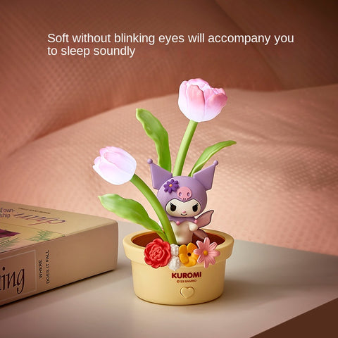 Authentic Sanrio Flower Fairy Series LED Night Light Sleep Light Bedroom Atmosphere Desktop Gift Wholesale